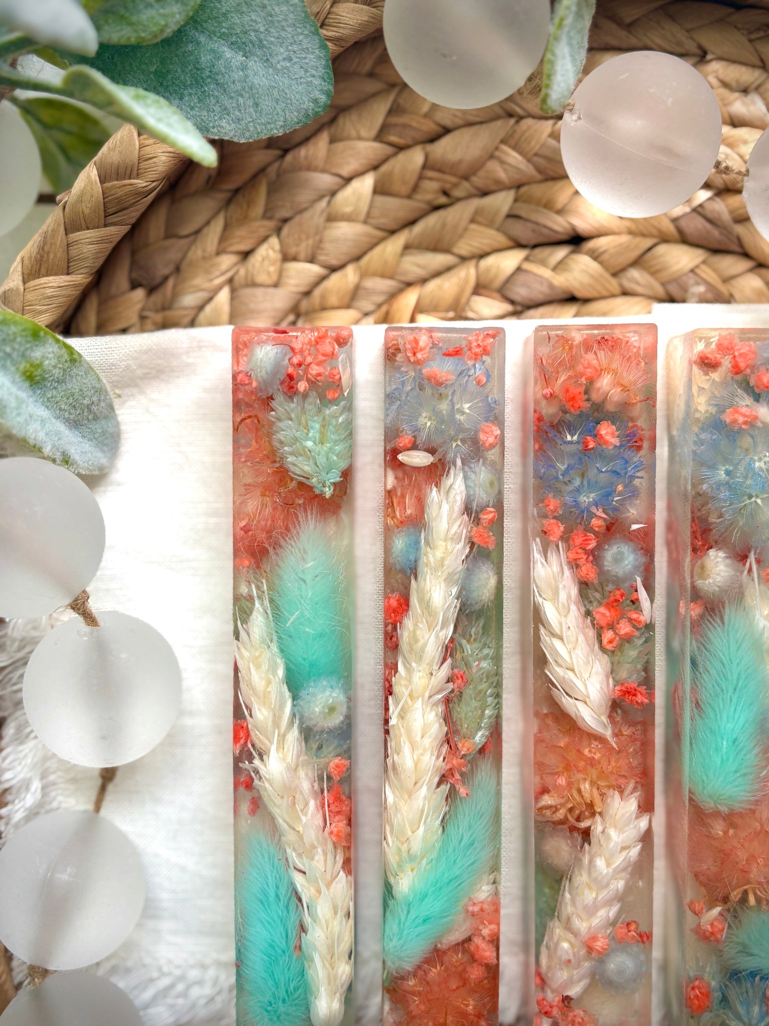 'Coral Waves' Flower Girl Pen Blank